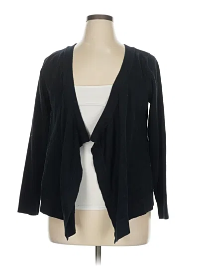 Pre-owned Lane Bryant Cardigan Sweater In Black