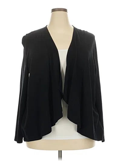 Pre-owned Lane Bryant Cardigan Sweater In Black