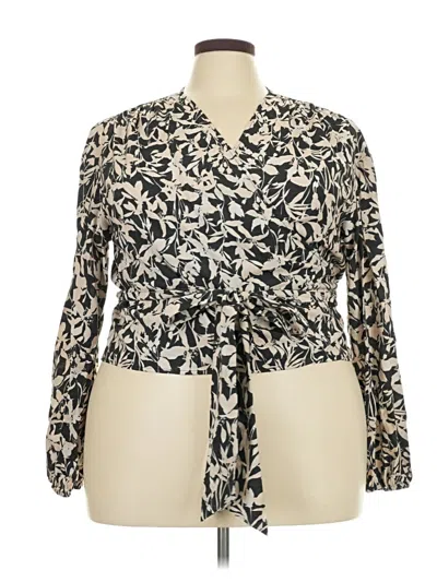 Pre-owned Lane Bryant Cardigan Sweater In Black