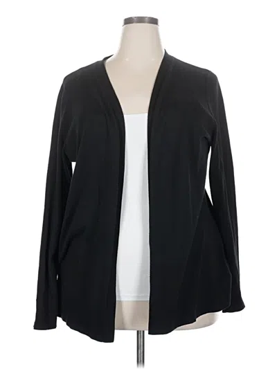 Pre-owned Lane Bryant Cardigan Sweater In Black