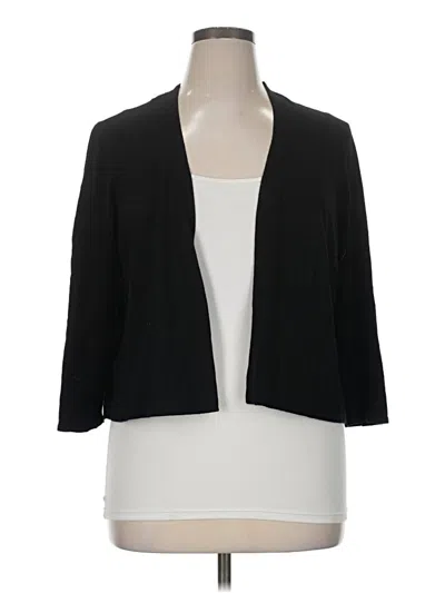 Pre-owned Lane Bryant Cardigan Sweater In Black