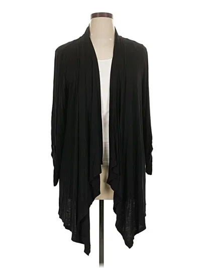 Pre-owned Lane Bryant Cardigan Sweater In Black