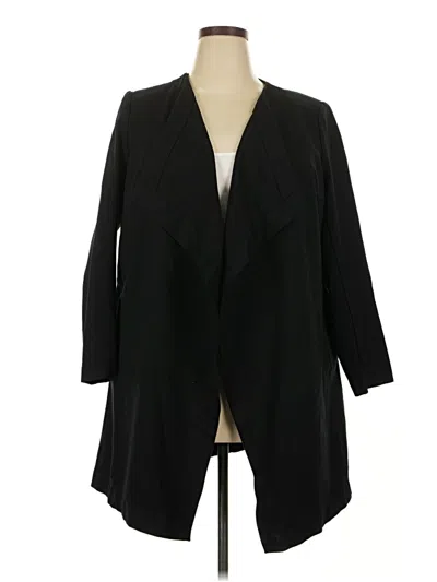 Pre-owned Lane Bryant Cardigan Sweater In Black