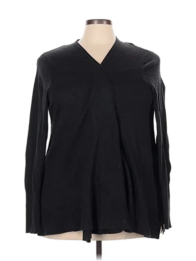 Pre-owned Lane Bryant Cardigan Sweater In Black