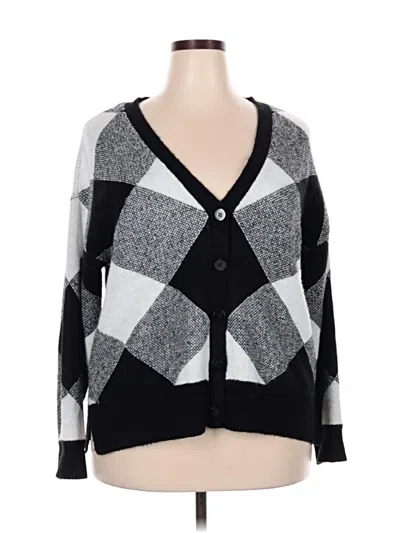 Pre-owned Lane Bryant Cardigan Sweater In Black