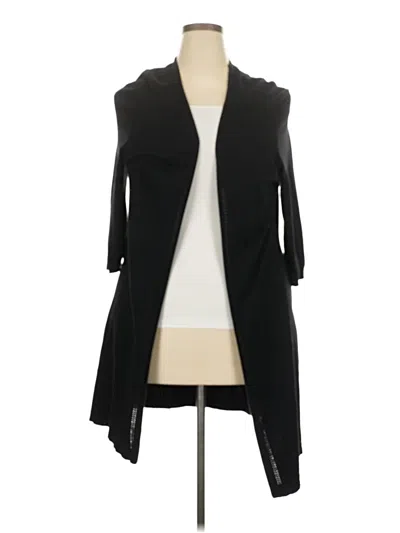 Pre-owned Lane Bryant Cardigan Sweater In Black