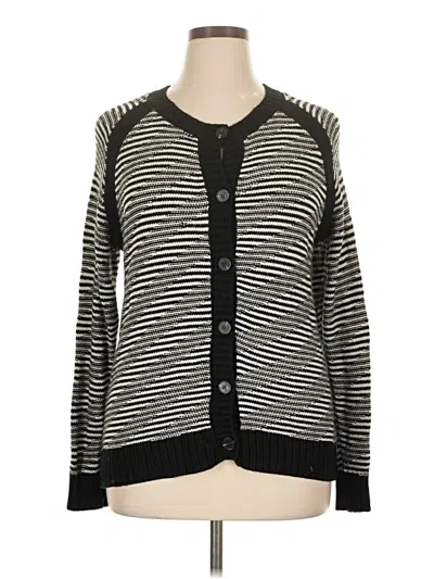 Pre-owned Lane Bryant Cardigan Sweater In Black