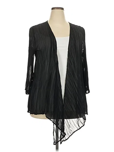 Pre-owned Lane Bryant Cardigan Sweater In Black