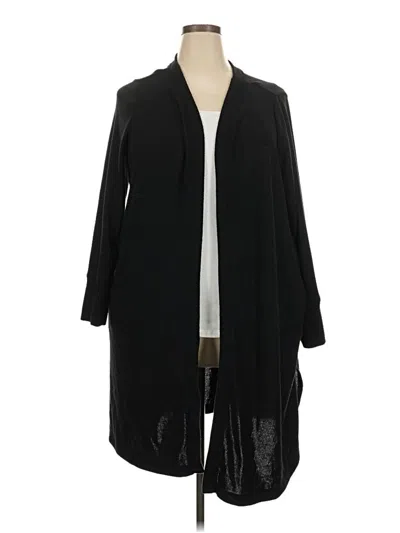 Pre-owned Lane Bryant Cardigan Sweater In Black