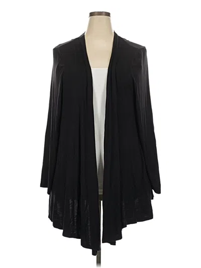 Pre-owned Lane Bryant Cardigan Sweater In Black