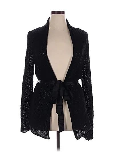 Pre-owned Lane Bryant Cardigan Sweater In Black
