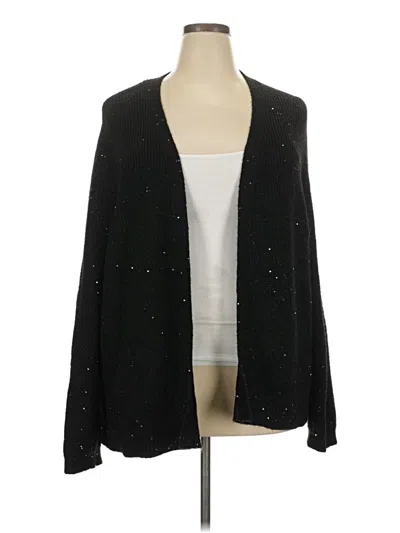 Pre-owned Lane Bryant Cardigan Sweater In Black