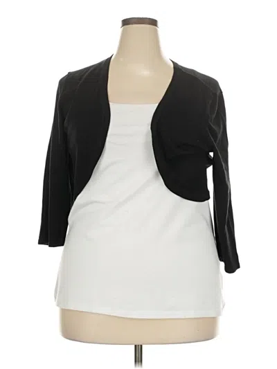 Pre-owned Lane Bryant Cardigan Sweater In Black