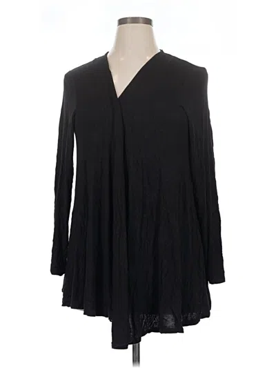 Pre-owned Lane Bryant Cardigan Sweater In Black