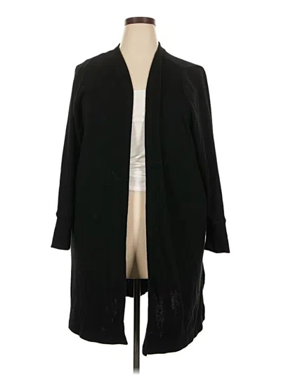 Pre-owned Lane Bryant Cardigan Sweater In Black