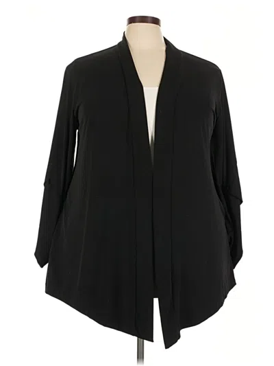 Pre-owned Lane Bryant Cardigan Sweater In Black
