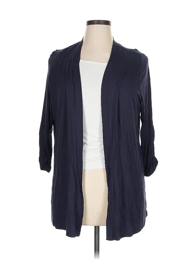 Pre-owned Lane Bryant Cardigan Sweater In Blue