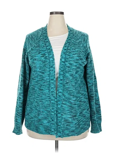 Pre-owned Lane Bryant Cardigan Sweater In Blue