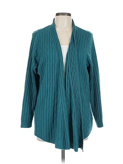Pre-owned Lane Bryant Cardigan Sweater In Blue