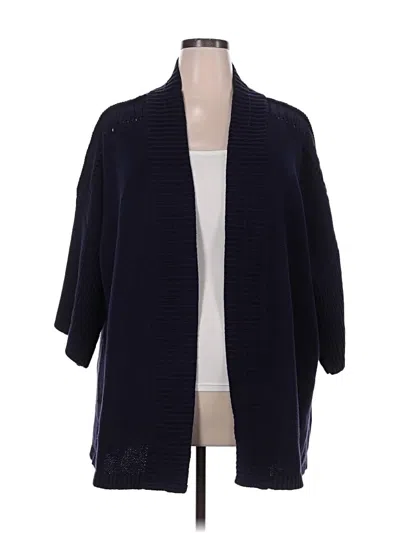 Pre-owned Lane Bryant Cardigan Sweater In Blue