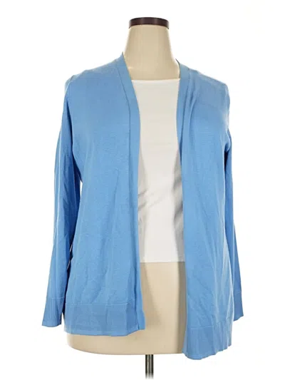 Pre-owned Lane Bryant Cardigan Sweater In Blue