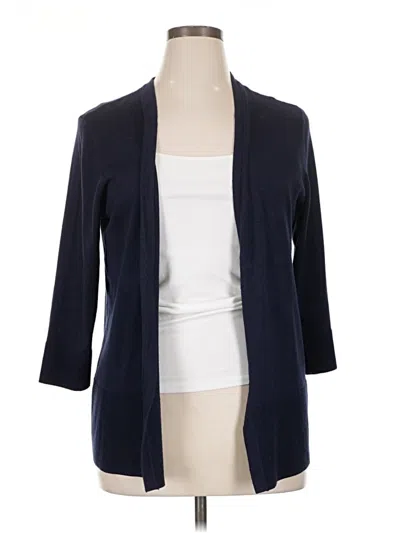Pre-owned Lane Bryant Cardigan Sweater In Blue