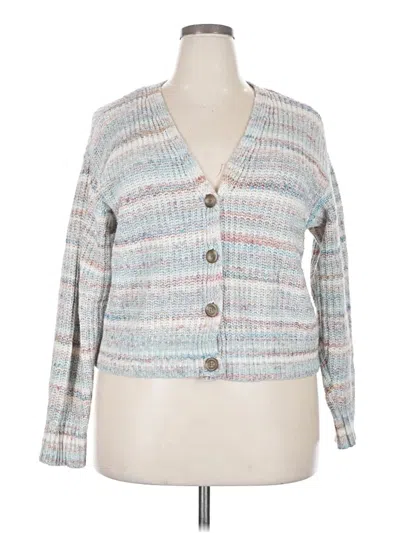 Pre-owned Lane Bryant Cardigan Sweater In Blue