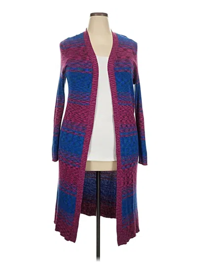 Pre-owned Lane Bryant Cardigan Sweater In Blue