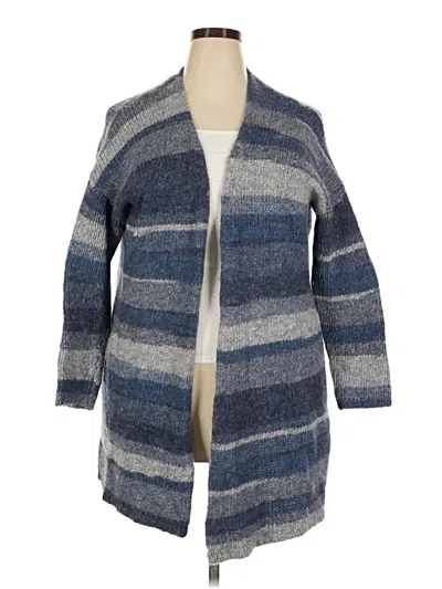 Pre-owned Lane Bryant Cardigan Sweater In Blue