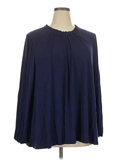 Pre-owned Lane Bryant Cardigan Sweater In Blue