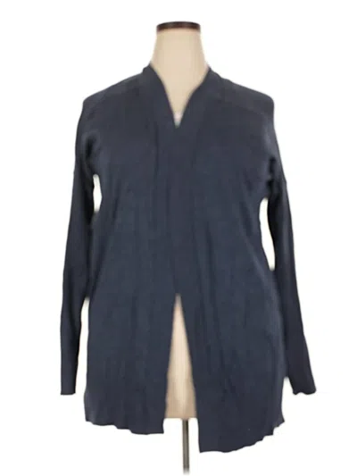 Pre-owned Lane Bryant Cardigan Sweater In Blue