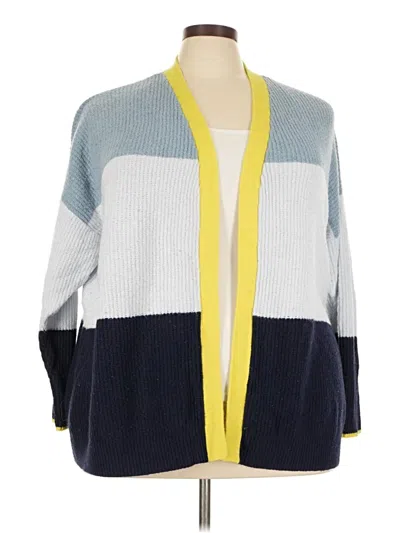 Pre-owned Lane Bryant Cardigan Sweater In Blue