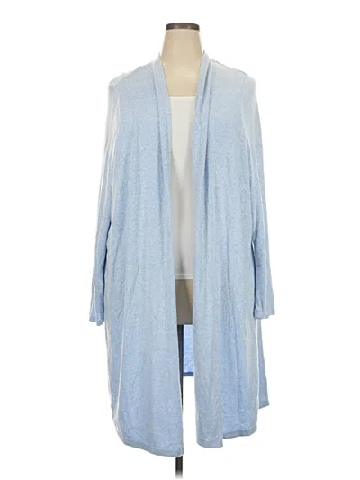 Pre-owned Lane Bryant Cardigan Sweater In Blue