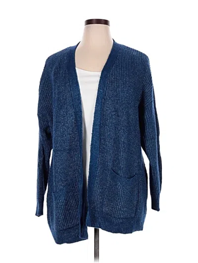 Pre-owned Lane Bryant Cardigan Sweater In Blue