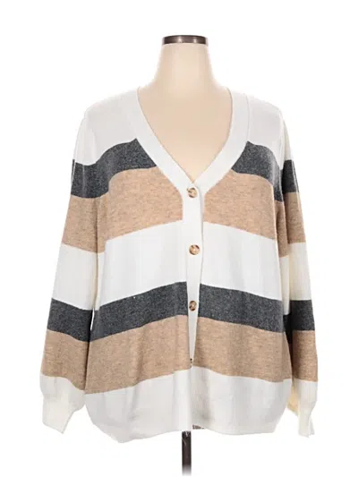 Pre-owned Lane Bryant Cardigan Sweater In Brown