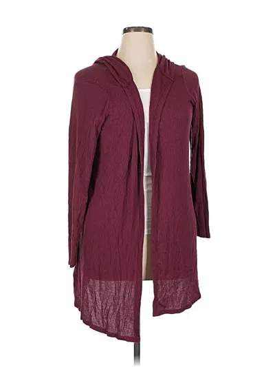 Pre-owned Lane Bryant Cardigan Sweater In Burgundy