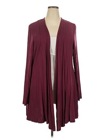 Lane Bryant Cardigan Sweater In Burgundy
