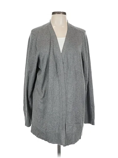 Pre-owned Lane Bryant Cardigan Sweater In Gray