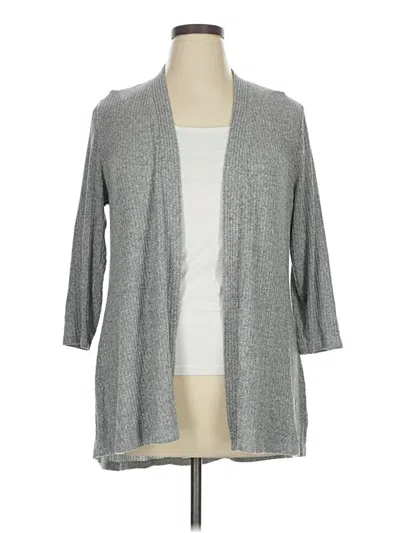 Pre-owned Lane Bryant Cardigan Sweater In Gray
