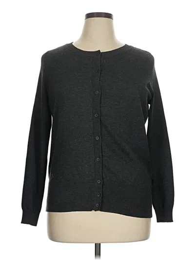 Pre-owned Lane Bryant Cardigan Sweater In Gray