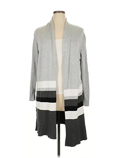 Pre-owned Lane Bryant Cardigan Sweater In Gray