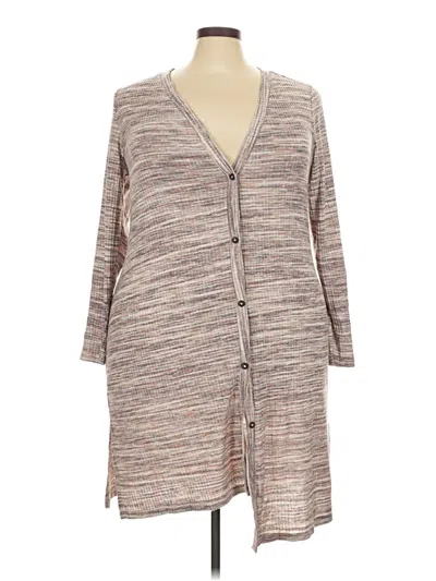 Pre-owned Lane Bryant Cardigan Sweater In Gray