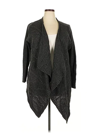 Pre-owned Lane Bryant Cardigan Sweater In Gray