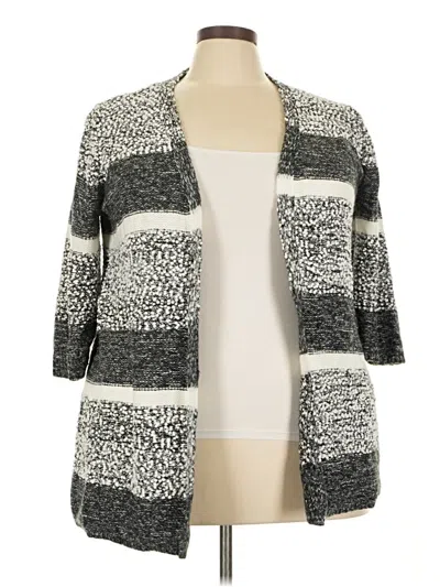 Pre-owned Lane Bryant Cardigan Sweater In Gray