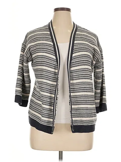 Pre-owned Lane Bryant Cardigan Sweater In Gray