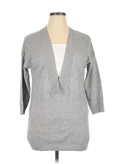 Pre-owned Lane Bryant Cardigan Sweater In Gray