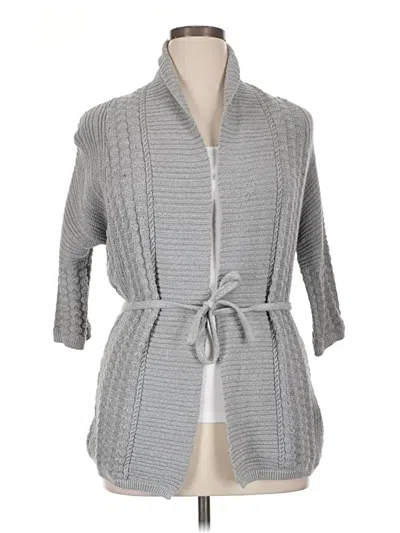 Pre-owned Lane Bryant Cardigan Sweater In Gray