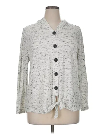 Pre-owned Lane Bryant Cardigan Sweater In Gray