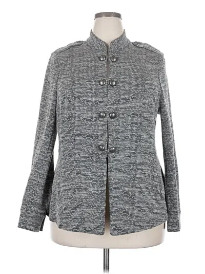 Pre-owned Lane Bryant Cardigan Sweater In Gray