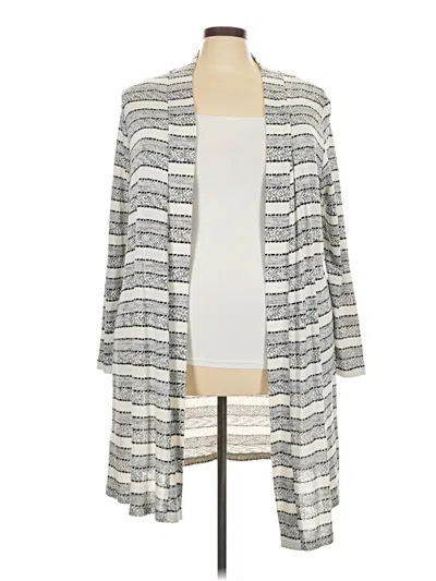 Pre-owned Lane Bryant Cardigan Sweater In Gray